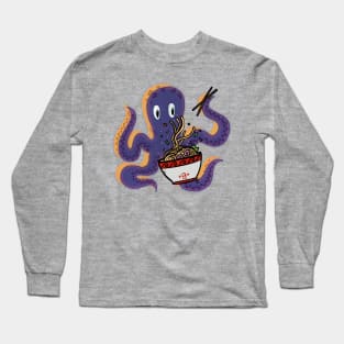 Octopus Love Noodles Long Sleeve T-Shirt